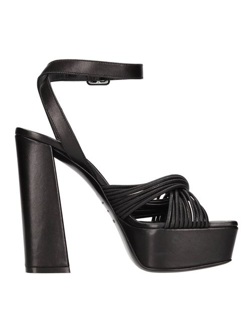 Leather sandals SERGIO ROSSI | BO8420-MNAN07-1000-111NERO